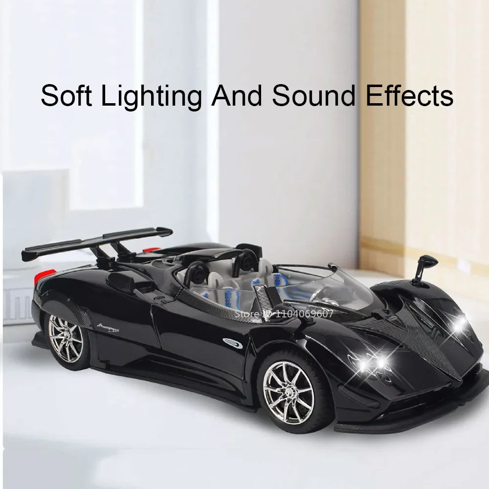 1:24 باجاني زوندا نماذج سيارات لعبة سبيكة دييكاست هوايرا سيارات رياضية أبواب ضوء الصوت مفتوحة التراجع ألعاب السيارات الخارقة هدايا الأطفال