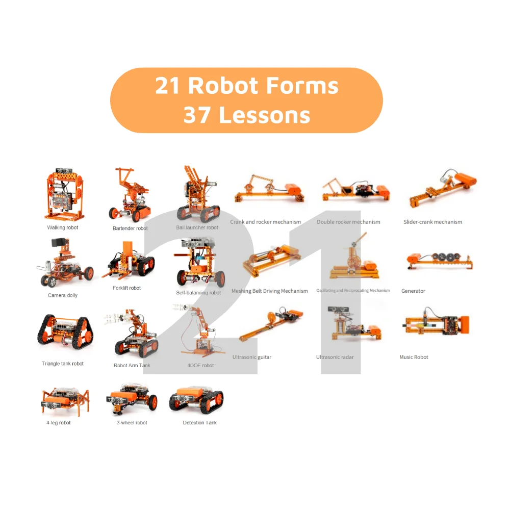 Intelligent Robotstorm ATmega328P Steam Learning 18650 Battery Programmable for 4.1 Educational Customization Robots Kit