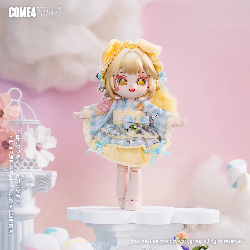

COME4FREE Fairy Tale Series Sea Breeze Milk Shake BJD Doll Skirt Baby Clothes OB11 Collection Gift for Doll Enthusiasts