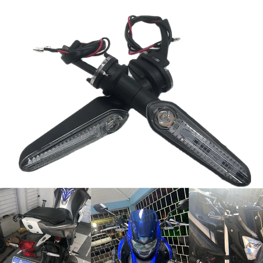 

Motorcycle Front and Rear LED Turn Signal Lights for YAMAHA MT-03/07/09/10/125 XSR125/155/700/900 YZF-R15/R3/R25/R7/R1 V-MAX1700