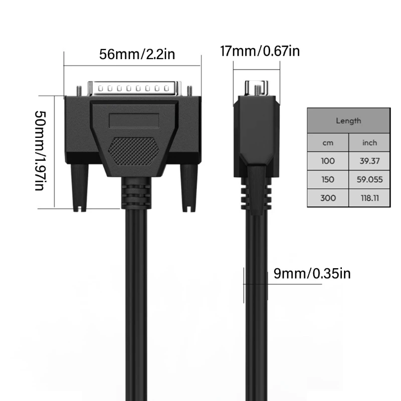 PVC DB44 Male to Female/Male Cable Aluminum Foil and Braids Parallel Serial Port for Computer and Machines