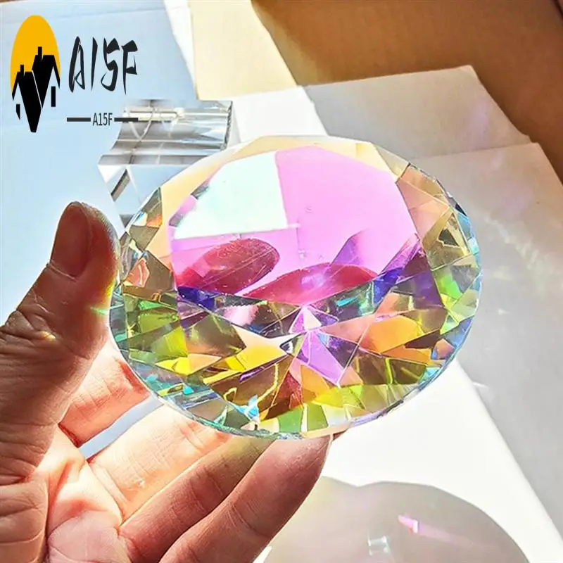 

A15F-Кристаллический алмазный пресс-папье, декоративная радужная машина, призма, стеклянные бриллианты, свадебная комната, настольные украшения
