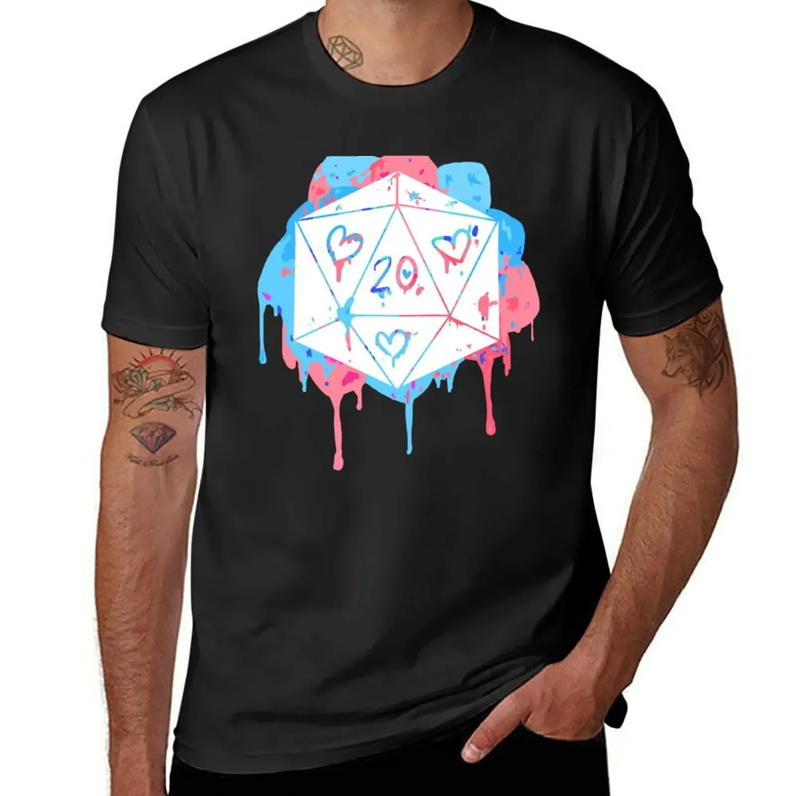 

Stealth Trans D20 Print T-Shirt sweat cotton graphic tees Men's t-shirt