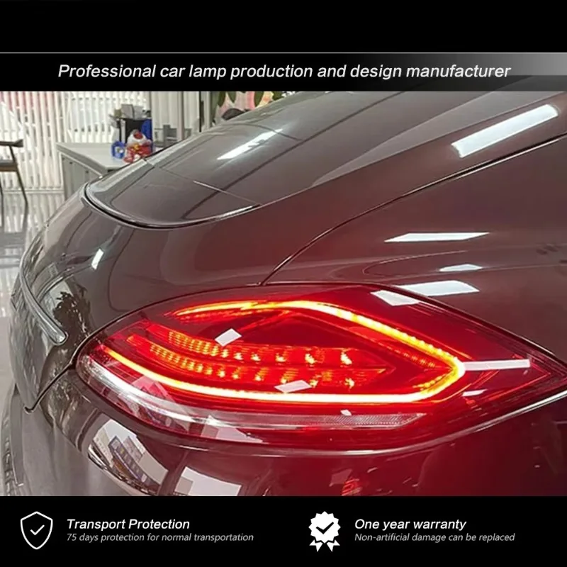 26 StyleAKD Tail Lamp For Porsche Panamera 970 LED Tail Lights 2010-2013 971 Fog Lights Day Running Light DRL Tuning Cars Acce