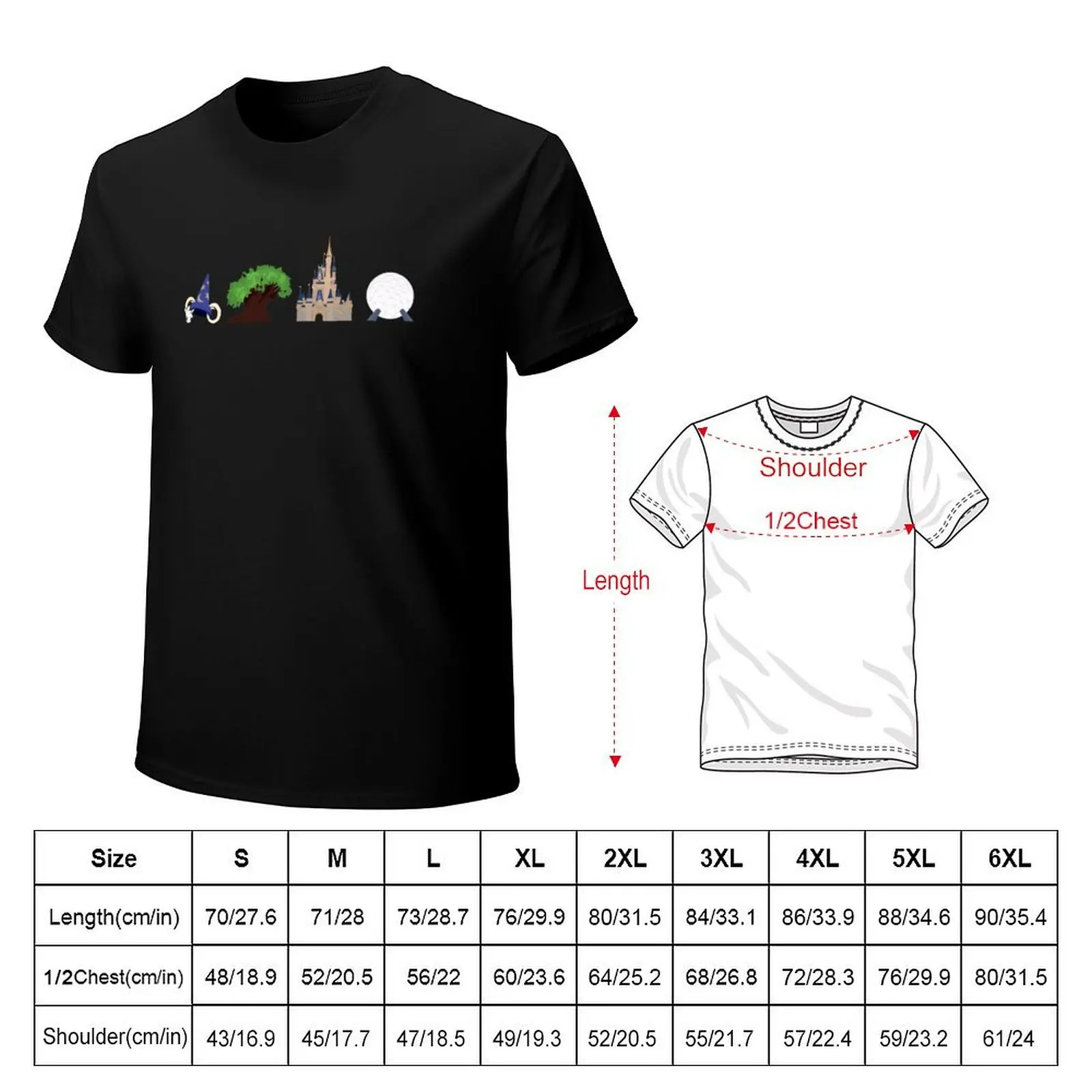 The Parks T-Shirt Trendy Pattern T-Shirt for Men