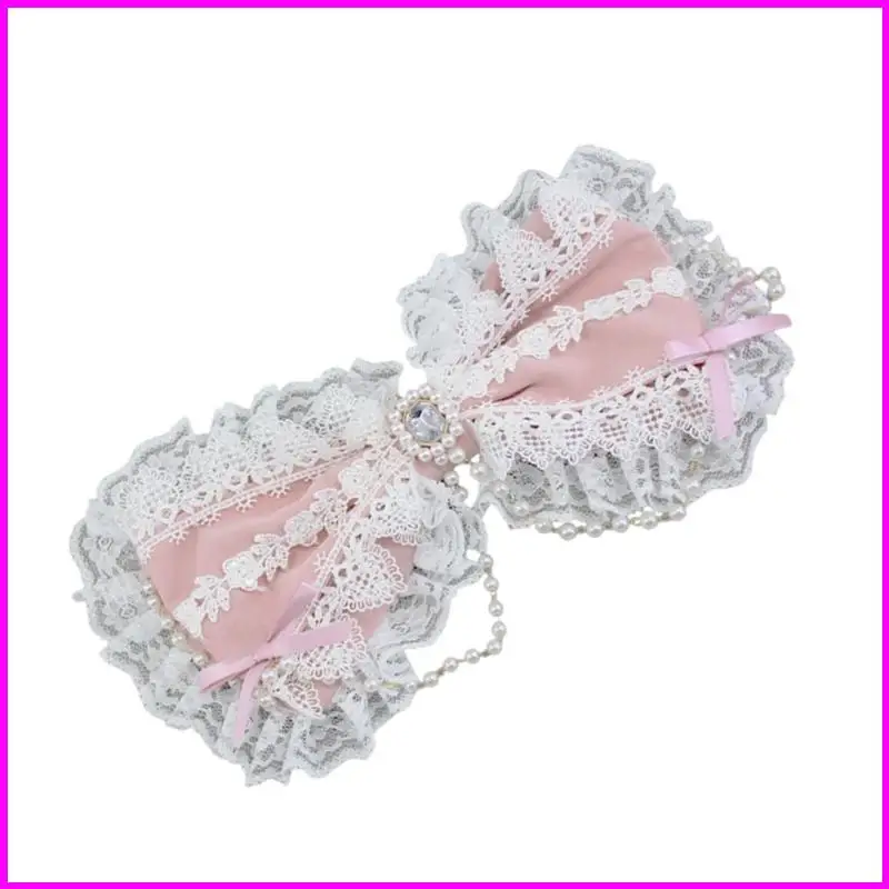 Phong Cách Anime Tóc Thủ Công Ren Trang Trí Giả Ngọc Trai Mềm Barrettes Tóc Decors Cho Cosplay Sự Kiện