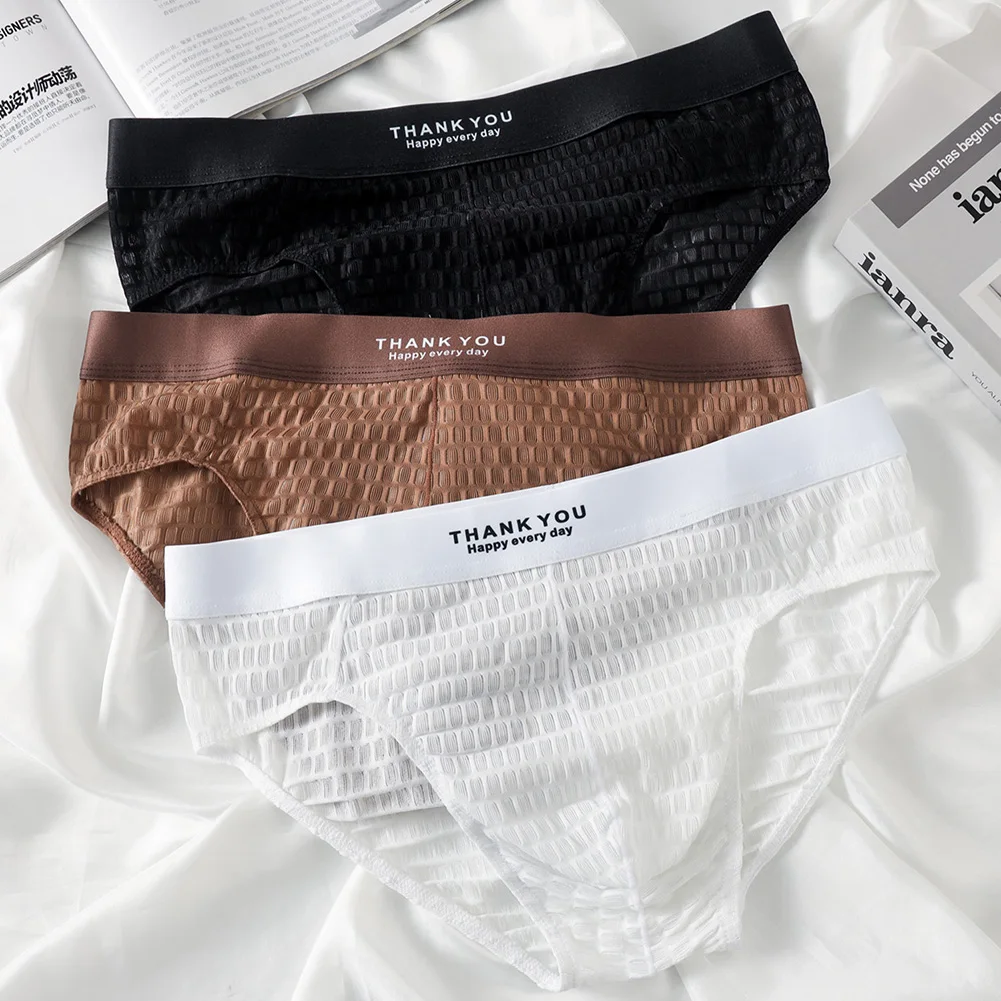 

Men Sexy Underwear See Through Panties Mesh Very Hot Lingerie Pouch Briefs Low Rise Breathable Sexy Torys For Man Underpants