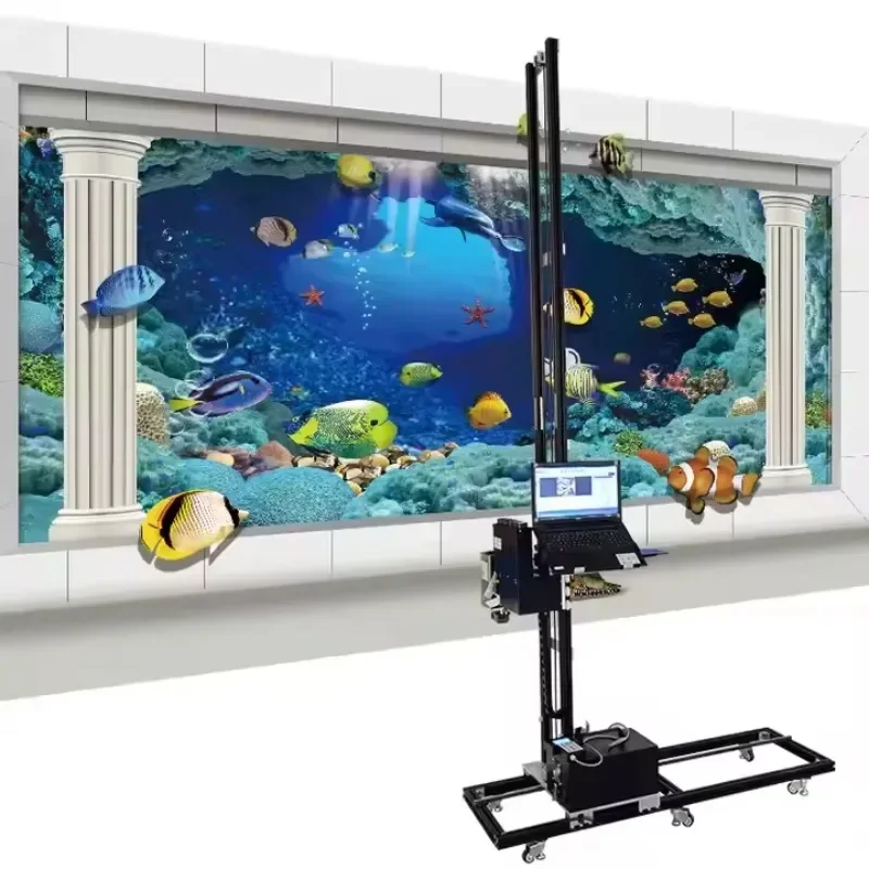 High Quality HD Enhanced 3D Vertical Wall Inkjet Mural Printer for Indoor Decoration