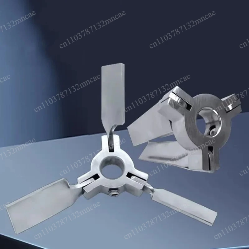 three-blade-umbrella-impeller-for-small-mouth-bucket-150mm-304-stainless-steel-folding-stirring-paddle
