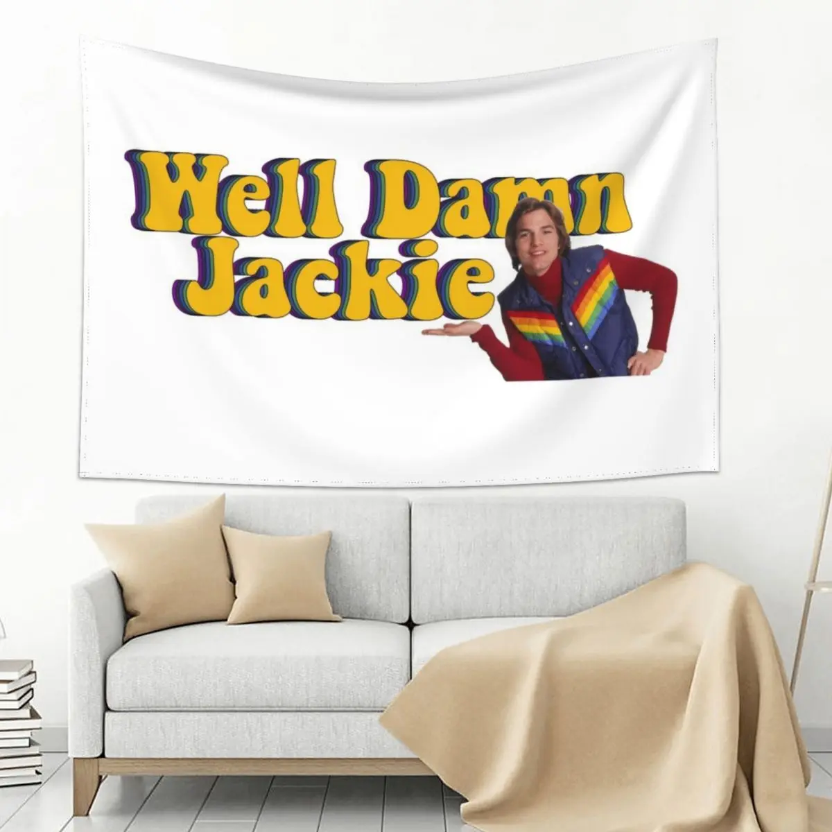 

Well Damn Jackie I Can't Control the Weather! Tapestry Decoration Home Korean Room Decor Tapestry