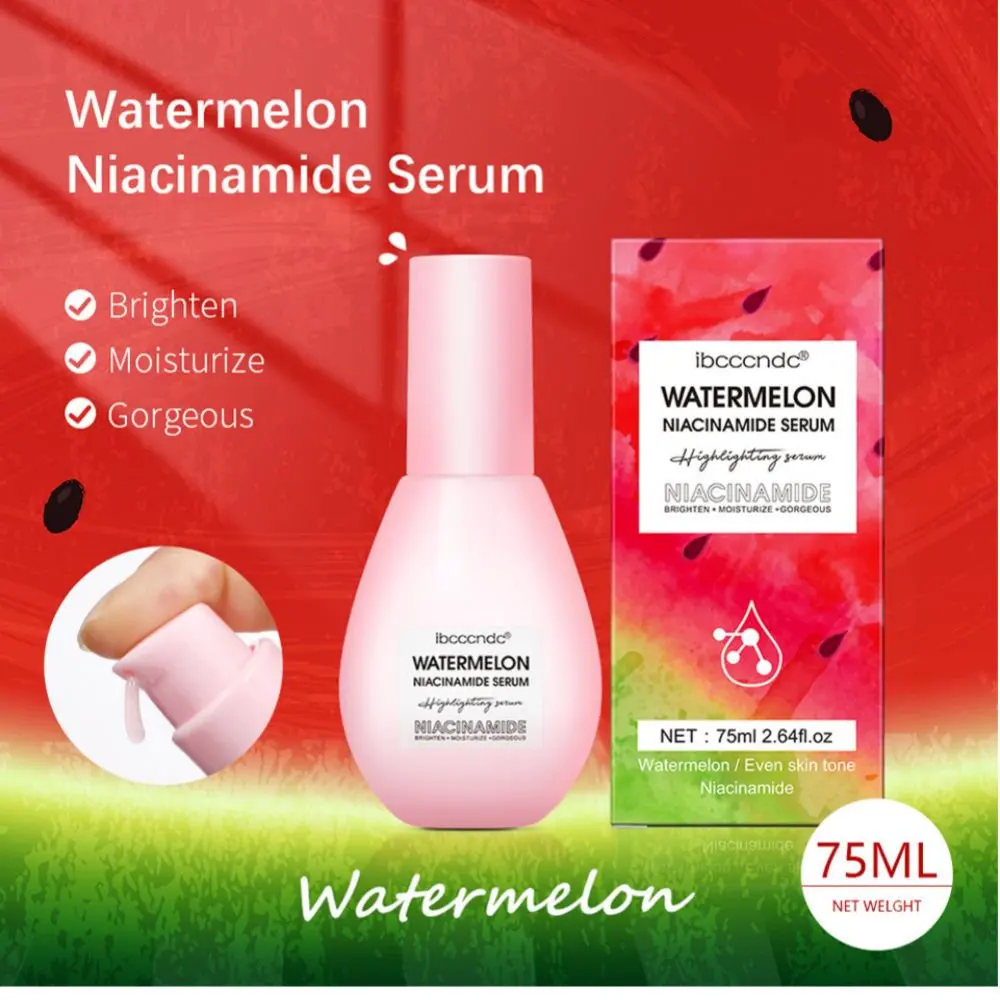 مصل العناية بالوجه نياسيناميد مستخلص البطيخ مكافحة الشيخوخة اشراق الوجه مرطب المسام تكرير لون البشرة مساء العناية بالبشرة