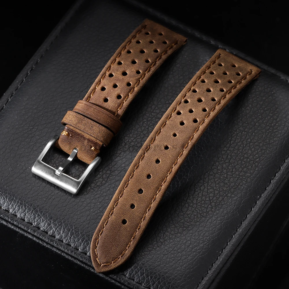 Retro Genuine Cowhide Leather Strap for Xiaomi Mi Watch 2 Pro/S4 S3 S2 S1 Active Sport Band for Huawei Watch 18mm 20mm 22mm Belt