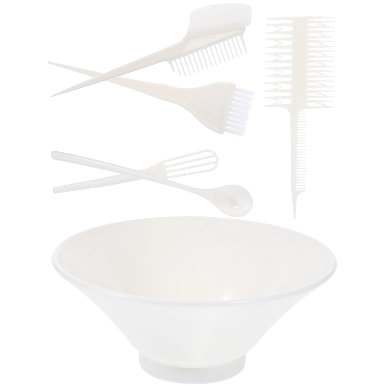 

6pcs Hair Coloring Tool Set Salon Dye Plastic Baking Oil Brush Comb Suite Sturdy DIY Tools For Home Use Hair Treatment