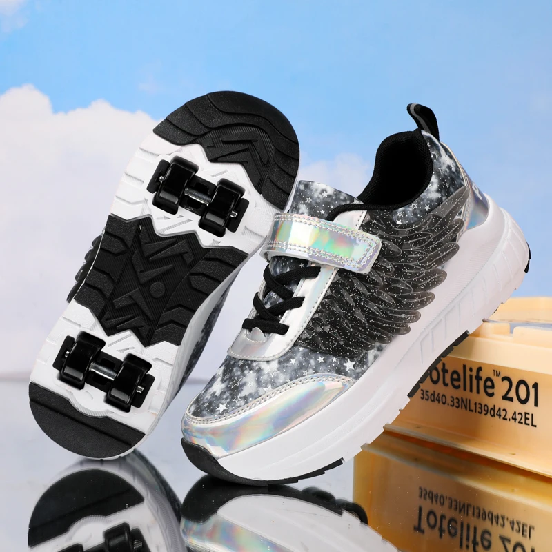 

Heelys for All Ages: Boys' 4-Wheel Retractable, Students' Transformable, Girls' Fly Shoes & Adults