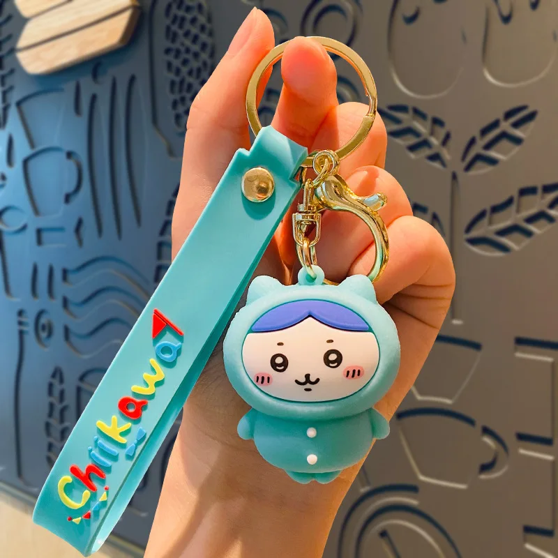 Cute Cartoon Chiikawa Pendant Anime Figure Hachiware Usagi Creative Doll Keychain Backpack Key Accessories Children's Toy Gift