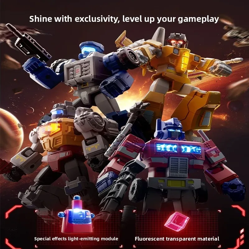 

Blokees Transformers Shining 2 Blind Box Optimus Prime Soundwave Action Figure Assemble Blocks Model Collectable Boy Gifts Toys