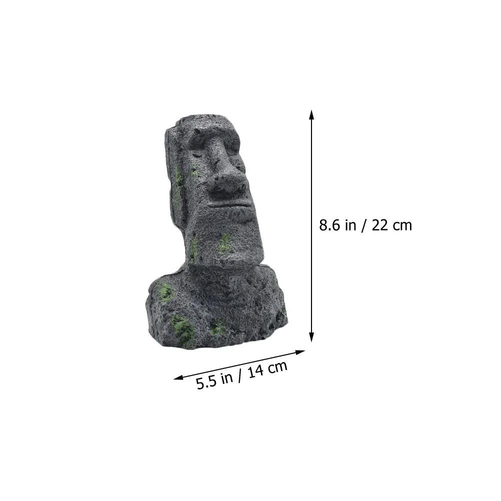 3 قطعة تماثيل حوض السمك موي الراتنج صديقة للبيئة حجر رئيس الحلي خزان الأسماك المناظر الطبيعية ديكور سطح المكتب الرف