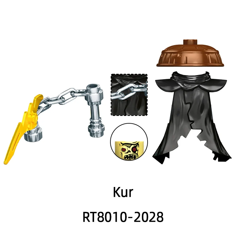 RT8010 Drix Kur Nokt Zarkt Rox 모델 블록 MOC 벽돌 세트 선물 장난감