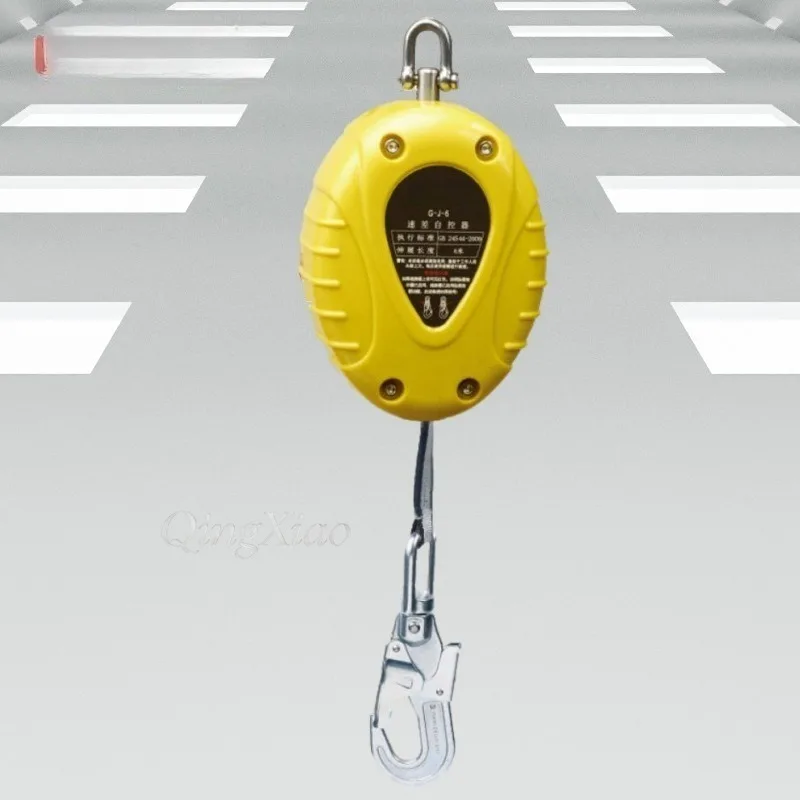 Retractable Fall Arrest Device WireRope Webbing Type Safety Self Retracting Lifeline 5M 6M 7M Height Working Anti Fall Protector