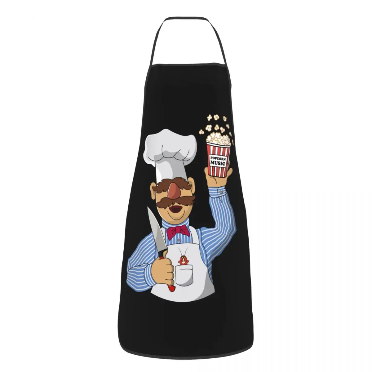 Funny Holding Up Chips Cooking Master Bib Aprons Men Women Unisex Kitchen Chef Vert Der Ferk Tablier Cuisine Baking Painting