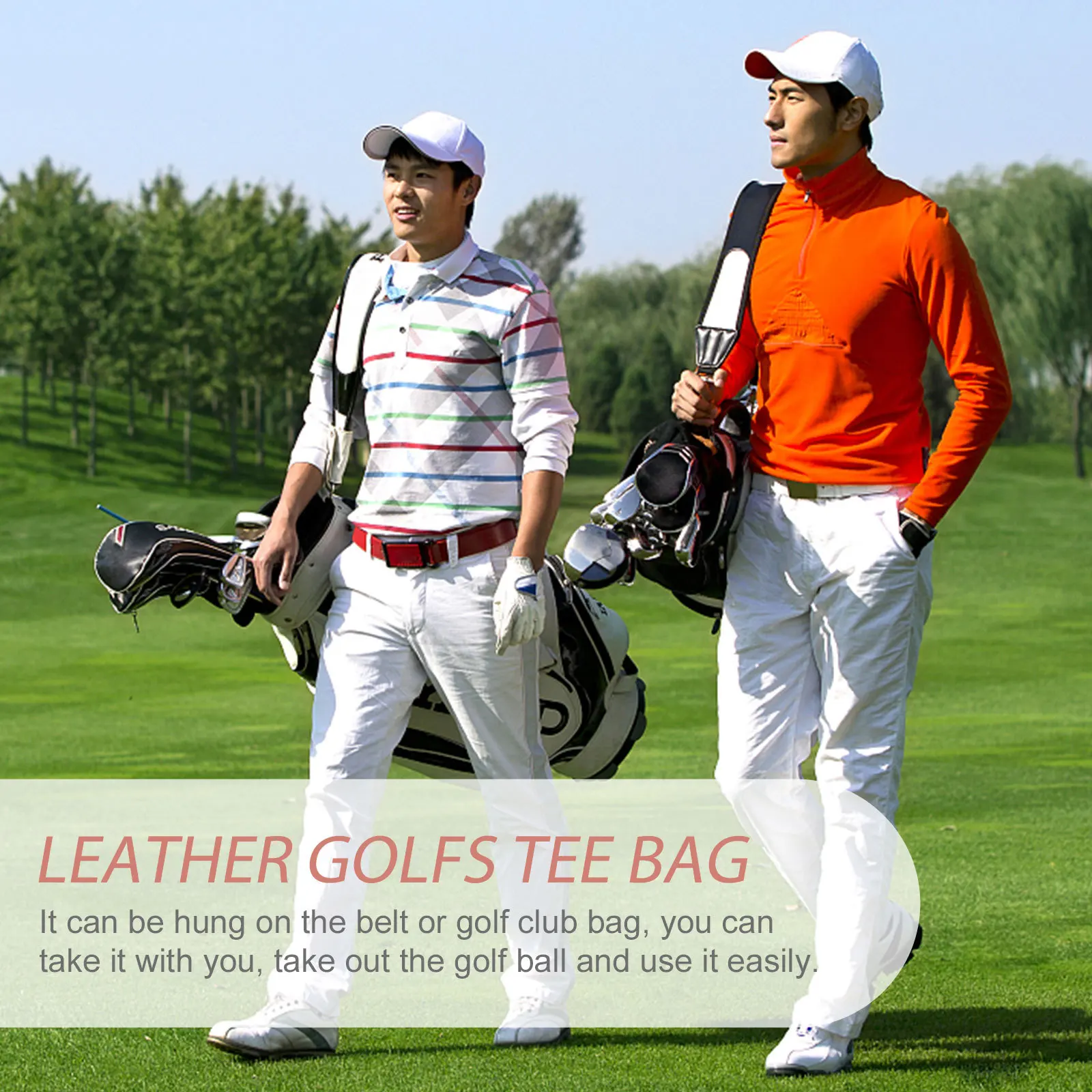 

Durable Wear-Resistant Golf Ball Bag Portable Reusable Golf Tee Holder Convenient Storage Golfs Tee Bag