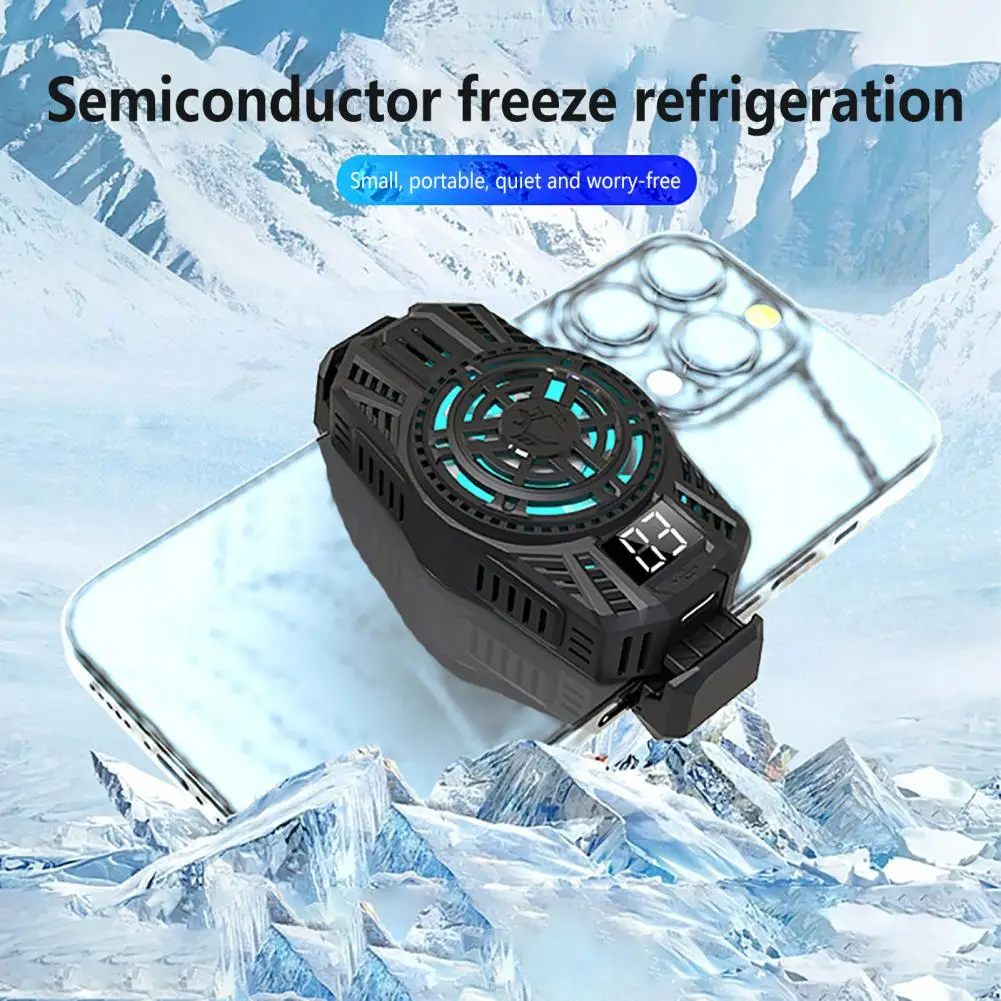 

Fast Cellphone Radiator Enhance Gaming Experience with Rgb Light Cell Phone Cooler Fan Magnetic Suction Heatsink Fan with Led