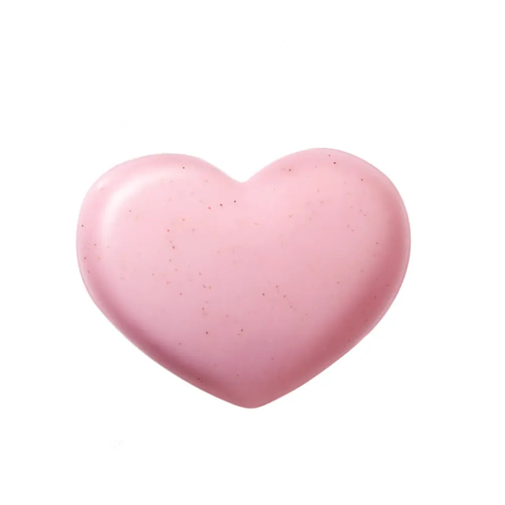 

Розовое Мыло Ручной Работы в Форме Сердца для Нежного Ухода за Кожей, Отшелушивающее, с Обильной Пеной, для Ежедневного Использования, Банное Мыло для Подарков