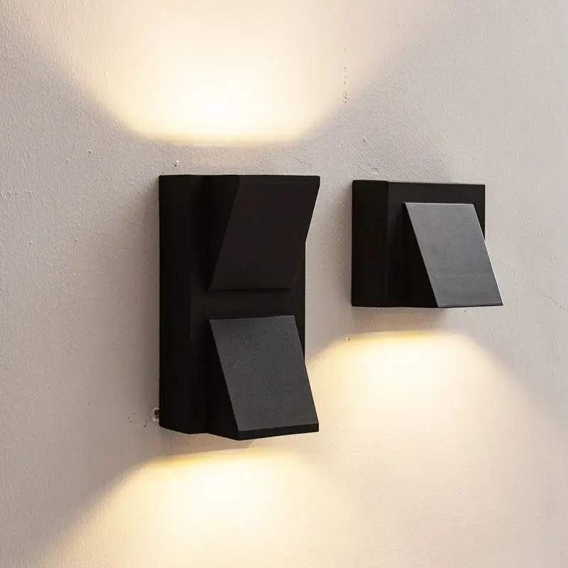 Aluminium-Wandleuchte, wasserdichte Außen-LED-Wandleuchte, IP65, Gartenbeleuchtung, Lampe für Wandleuchte, Balkon, Dekoration, AC110 V, 220 V