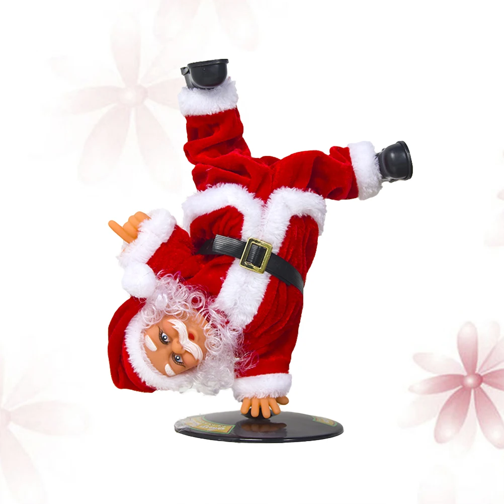 

Dancing Santa Figurine Christmas Decorations Musical Ornament Singing Toy Kids Gift Operated Rotating with Music Home