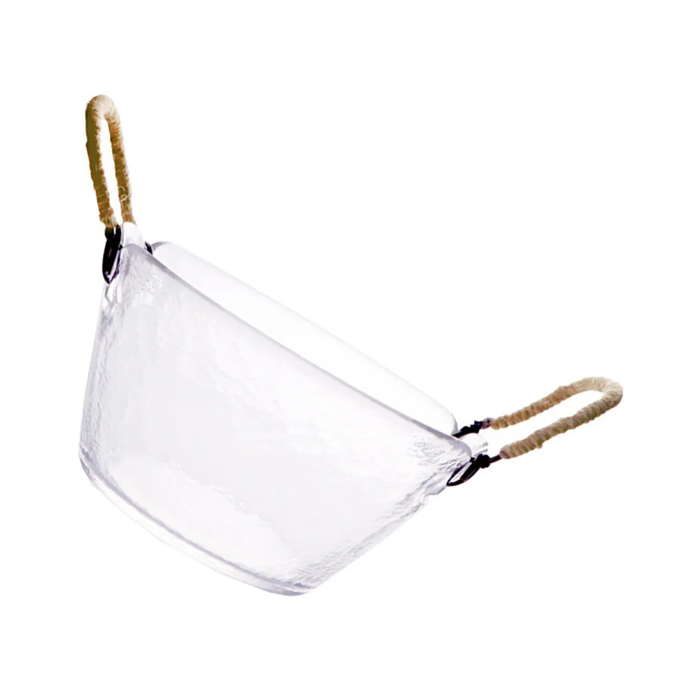 وعاء سلطة إبداعي بمقبض بكلتا الأذنين، مادة زجاجية، تجمعات عائلية، حفلات الزفاف، الحانات، المطاعم، الاستخدامات الواسعة