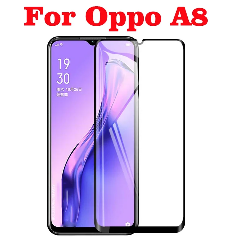 2PCS 3D Full Glue Tempered Glass For OPPO A8 Full Screen Cover 9H Explosion Proof Screen Protector Film For OPPO A8