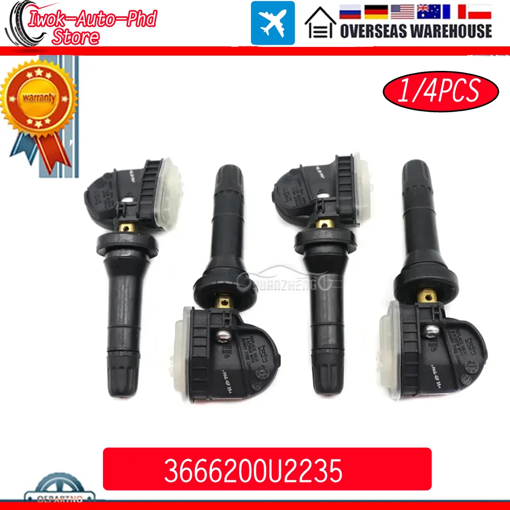 Датчик контроля давления в шинах XUAN TPMS для JAC Refine M5 M6 R3 S3 S7 2014-2019 3666200 U2235 4шт TP 3040001   ТП 3040050