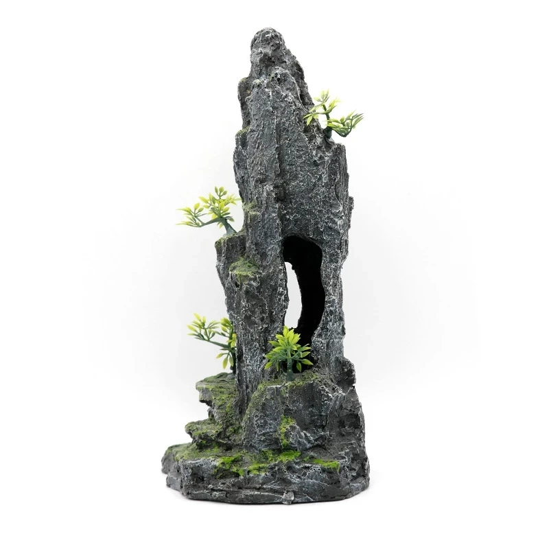 Fish Tank Landscaping Resin Rockery Aquarium Imitation Of True And False Mountain Stone Ecological Decoration