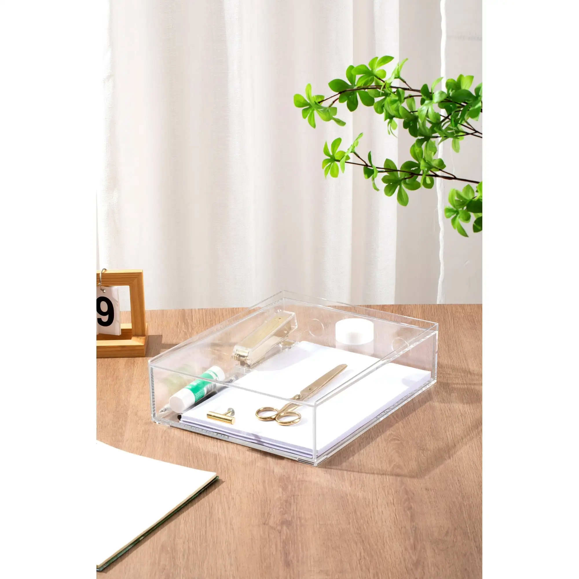 

Акриловый лоток для бумаги Pen+Gear с ящиком, 3,54 x 10,47 x 13,5 дюйма, прозрачный