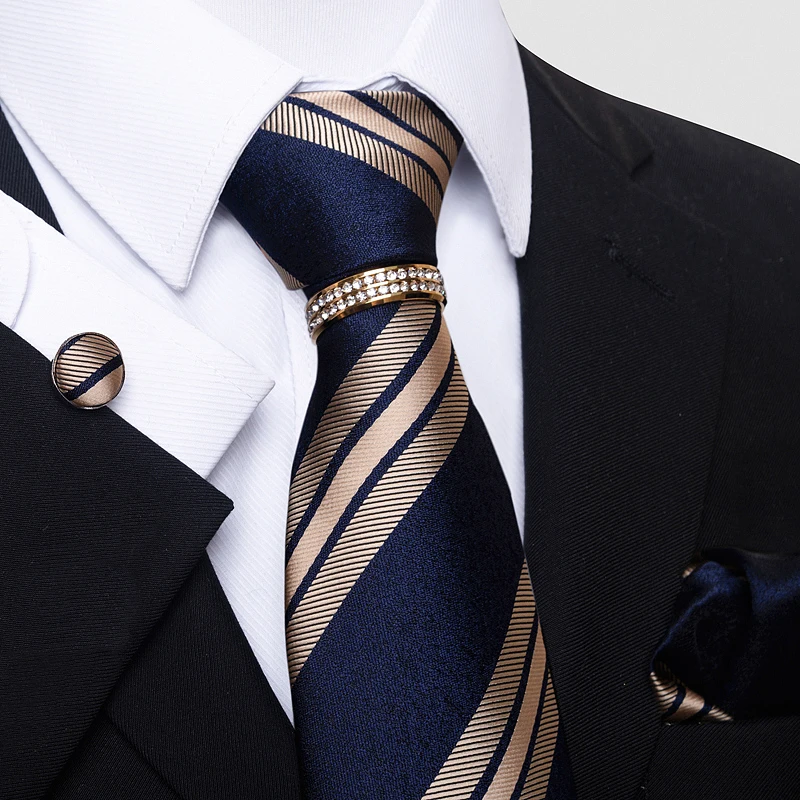 

Mix Colors Silk Wedding Gift Tie Pocket Squares Set Necktie Black Men Suit Accessories Abraham Lincoln's birthday