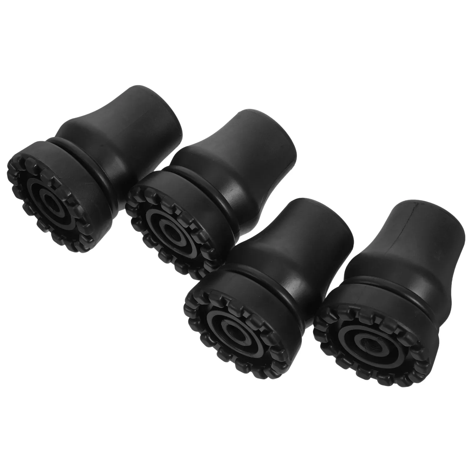 4Pcs Anti-Slip Rubber Foot Covers Replacement Tips for Trekking Poles Hiking Canes Walking Stick Accessories 19Mm