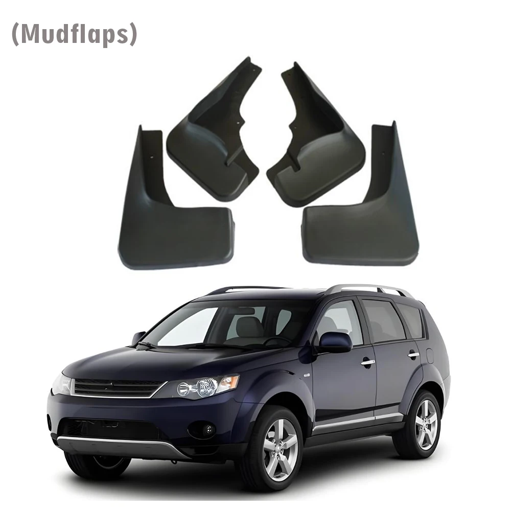 2006 2007 2008 FOR Mitsubishi Outlander 2.4 Mudguard Fender Mud Flap Guards Splash Mudflaps Car Accessories Front Rear 4pcs