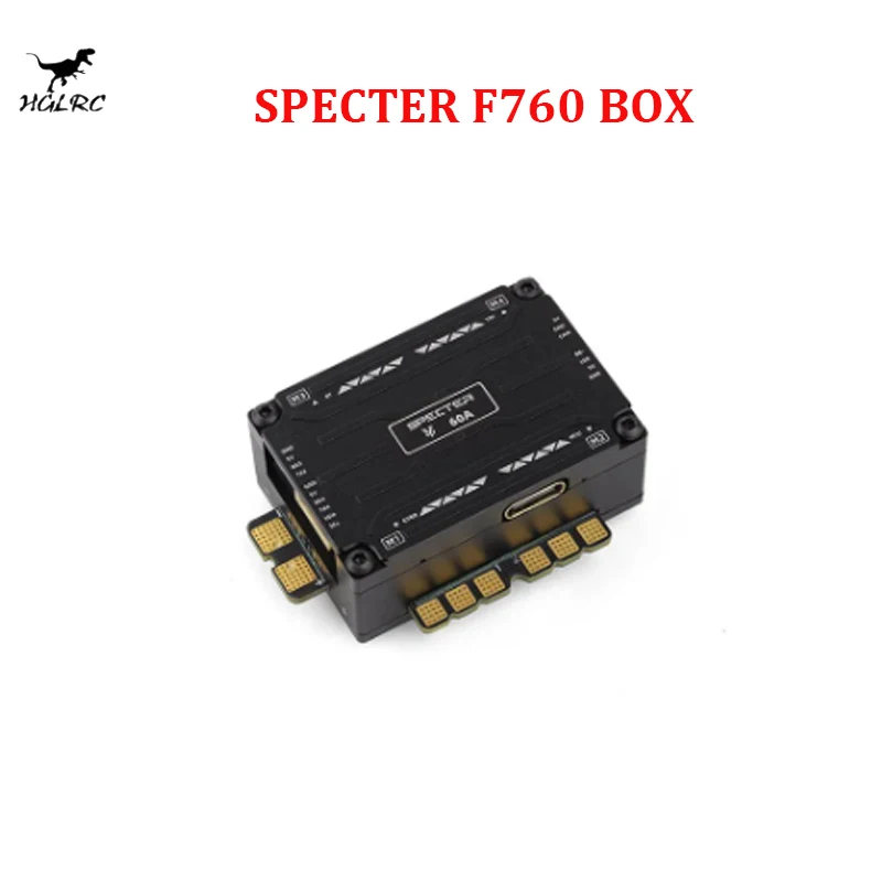 HGLRC SPECTER F760 BOX Integrated Stack F722 MINI V2 MPU6000 BL32 60A 3-6S ESC Flying Tower STM32F722 Processor for RC FPV Drone