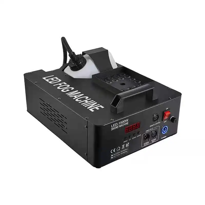 Imagem -06 - Dmx Vertical Disco Fog Machine Máquina de Pulverização de Fumaça tipo Coluna de ar 1500w Iluminação do Palco Efeitos Especiais