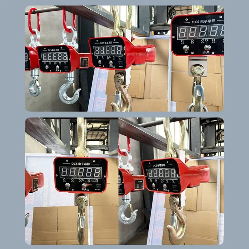 Wireless Hook Scale with High Accuracy and 1 Ton Cast Iron Thickened Ideal for Industrial Weighing and Hanging Applications