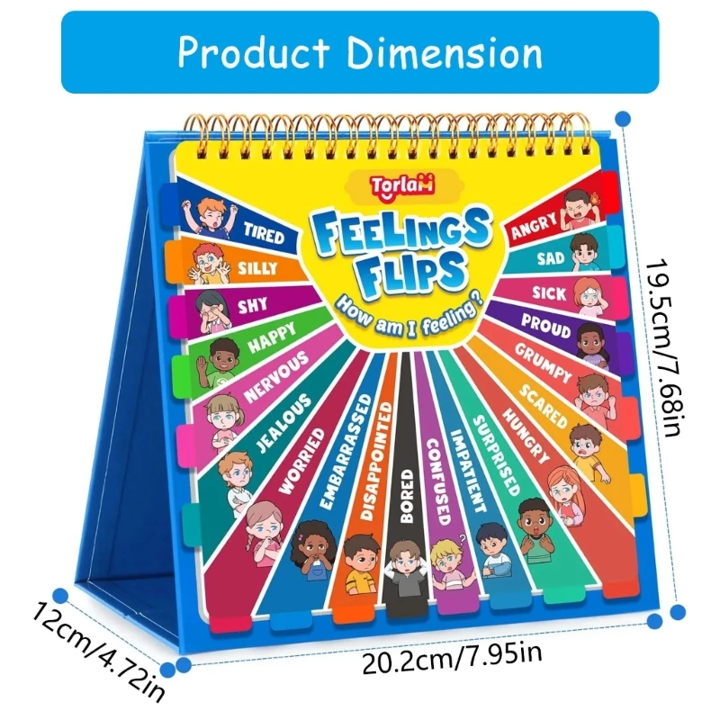 Чувства и эмоции книга для детей Смешная книга для переворачивания детей 20 эмоций социальные эмоции книга Скаль