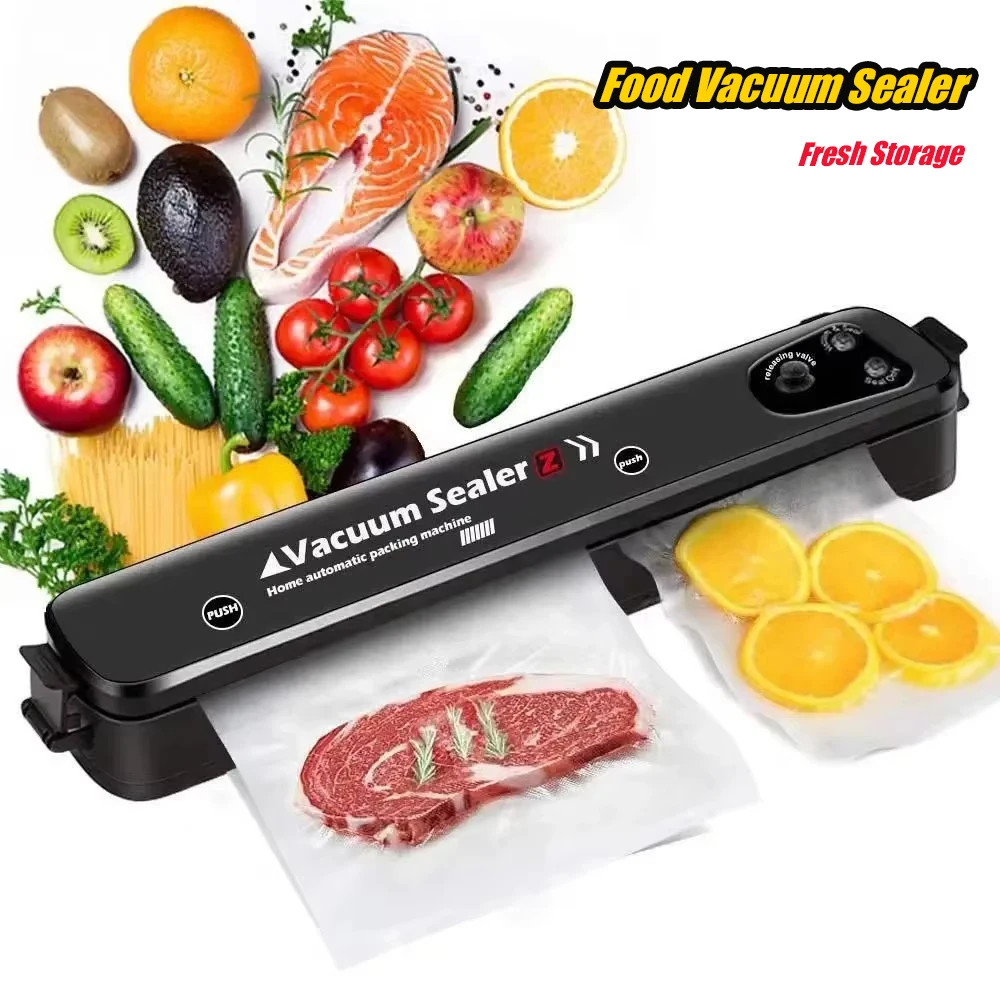 Food Vacuum Sealer Packaging Machine 5 Levels Security Protection Strong Suction Undamaged Sealing Cushion Food Preservation
