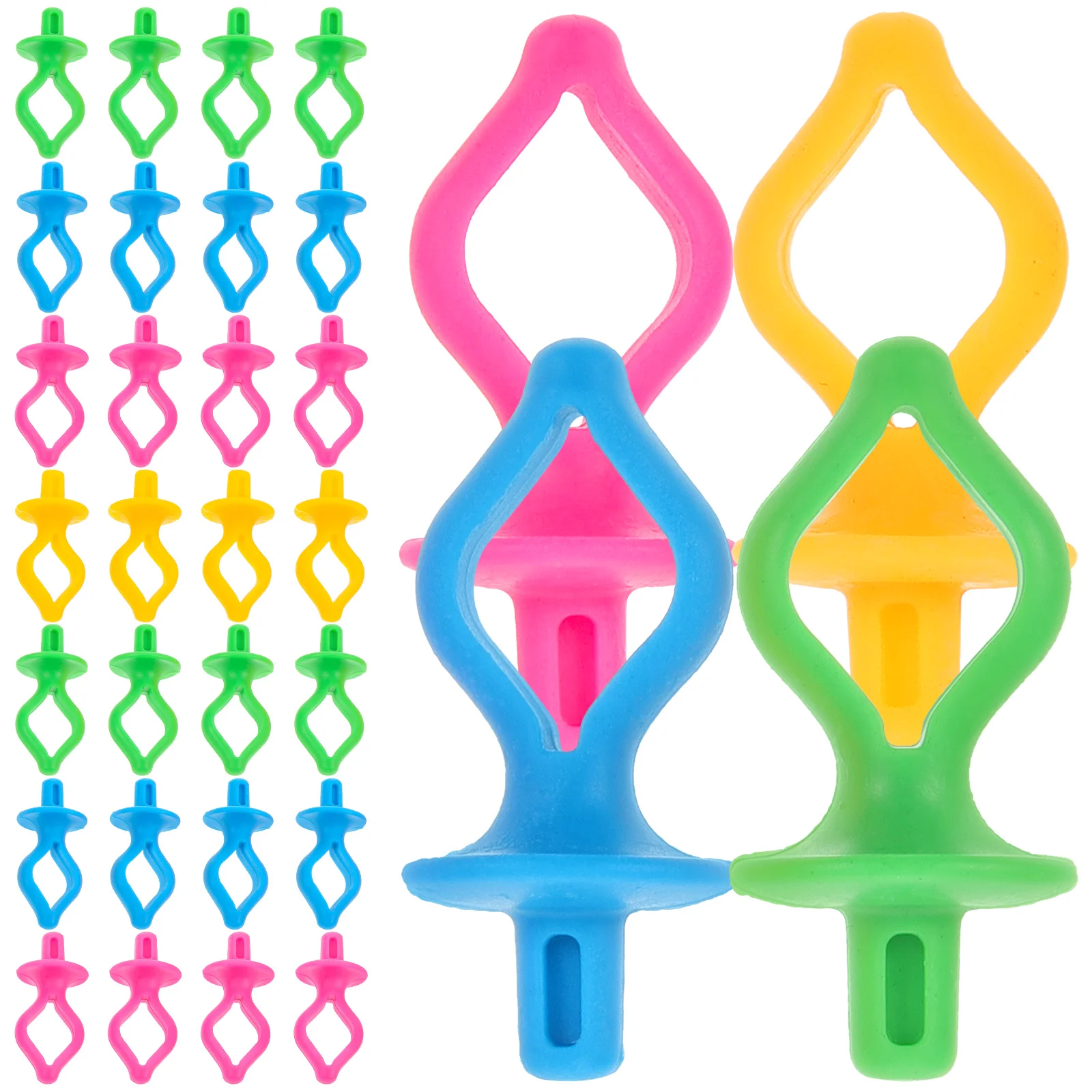 

50pcs Bobbin Holder Clips Spool Bracket Sewing Thread Wire Embroidery Plastic Yellow13Red13Blue12Green12 Fishing Tool