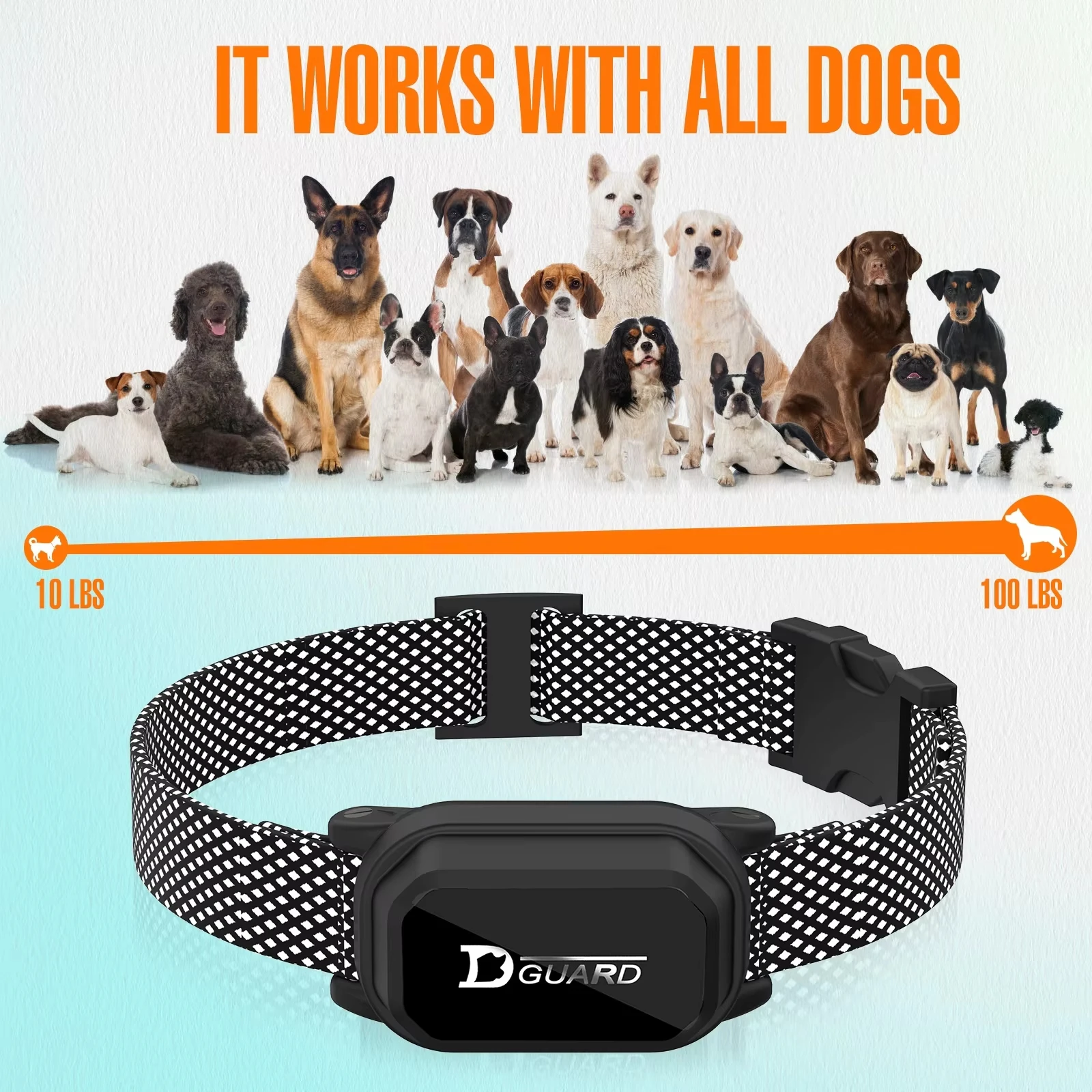 Rechargeable Waterproof Remote Control Pet Collar 6