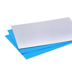 10Pcs Aluminium Panel Rectangle Metal Plate Slices with Film For Mechanical Cutting Precision Machining DIY Stamping Craft Sheet