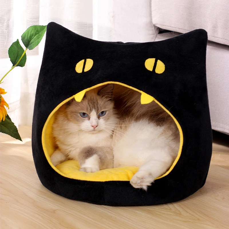 Katzen bett Halloween Waren warme Häuser und Lebensräume Winter Haustier Weihnachten Welpen Zubehör Hund alle Kätzchen liefert Haus zubehör