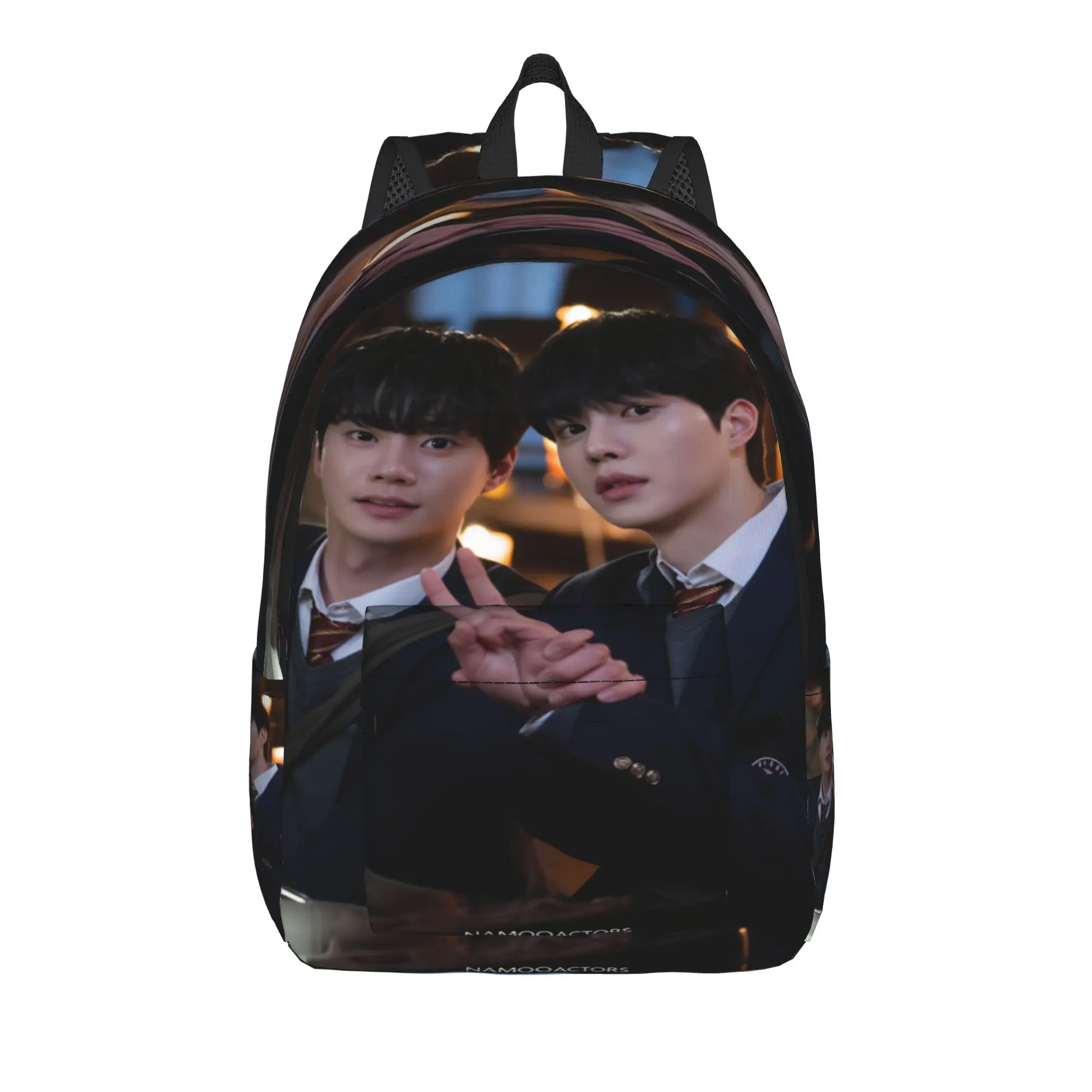 Kdrama Four Hands Two Sonatas Backpack  Travel Backpacks Boy Elegant High School Bags Custom Breathable Rucksack