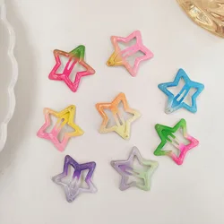 5pc Leuke Koreaanse Kleurrijke Ster BB Haarspeldjes Haarspeld voor Kinderen Meisjes Kind Krab Hoofdband voor Haaraccessoires Hoofddeksels Ornament