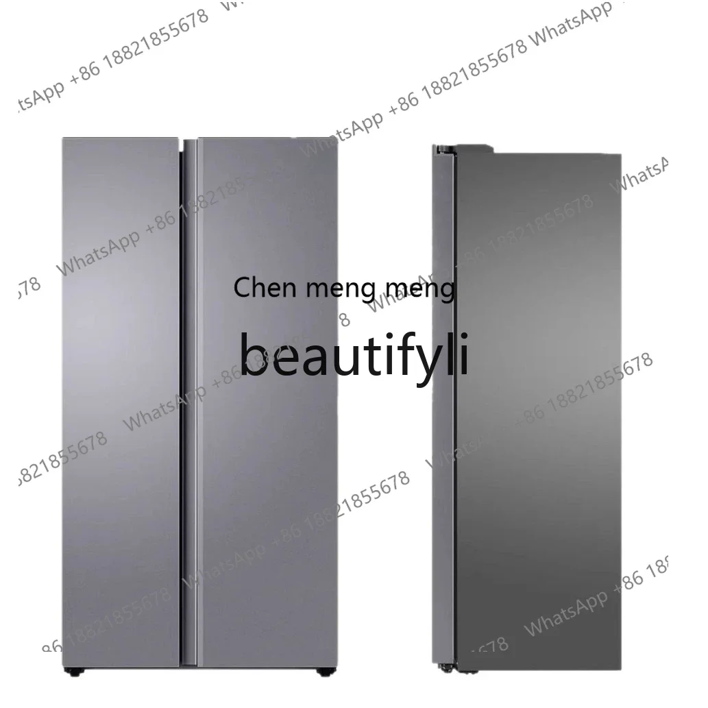 New arrive Double door first-class household frequency conversion air-cooled frost-free freezer large capacity temperature contr