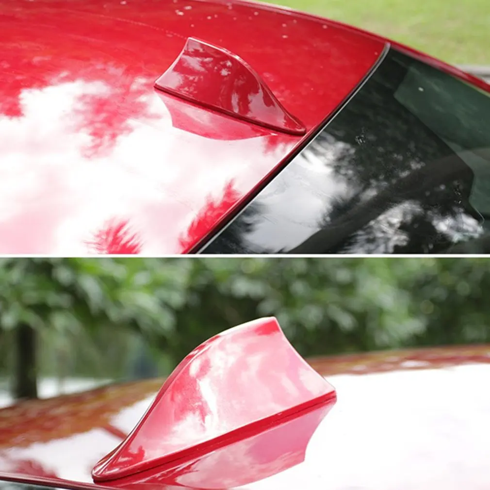 Ner Universal Car Shark Antenna Auto esterno tetto Shark Fin Antenna segnale Antenna protettiva Car Styling antenne Shark